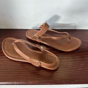 Tory Burch Tan Leather Sandals